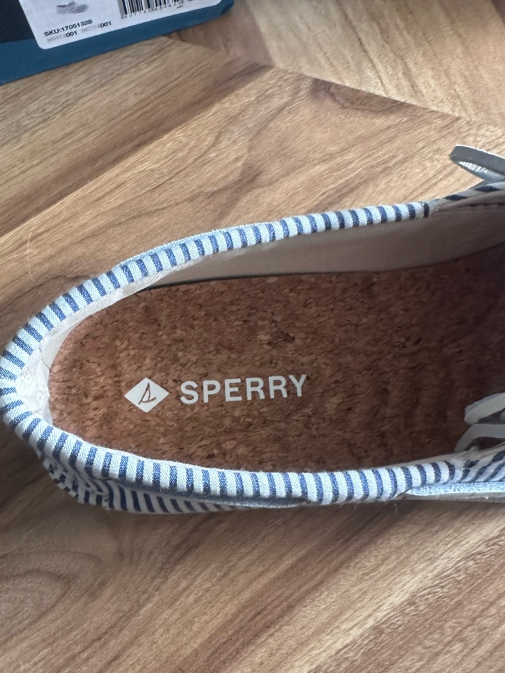 Sperry NWT Original 2 Eye Boat shoes Top Siders navy & white women’s 8 - Picture 8 of 9